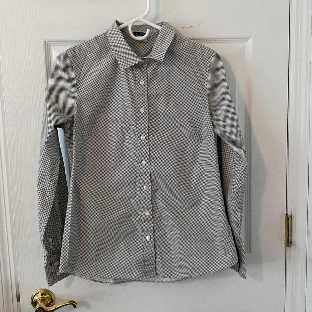 J. Crew Patterned Button Down Size Small - image 1
